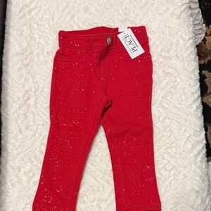 The Children's Place Glittery Red Jeans